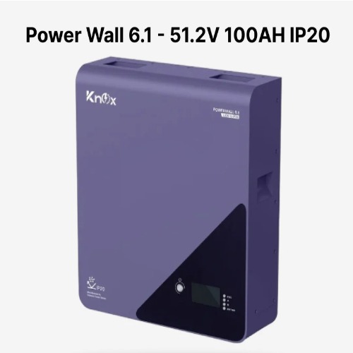 Knox Power Wall 6.1 - 51.2V 100AH IP20 Lithium Battery
